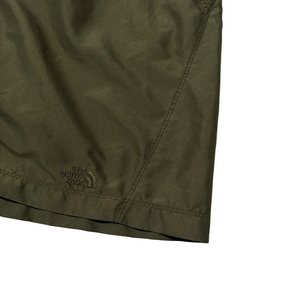 The North Face Men's Hiking Shorts Green Integrated Belt Outdoor Trail Sz L 36x8